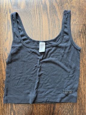 Calvin Klein sleepwear ribbed tank small black